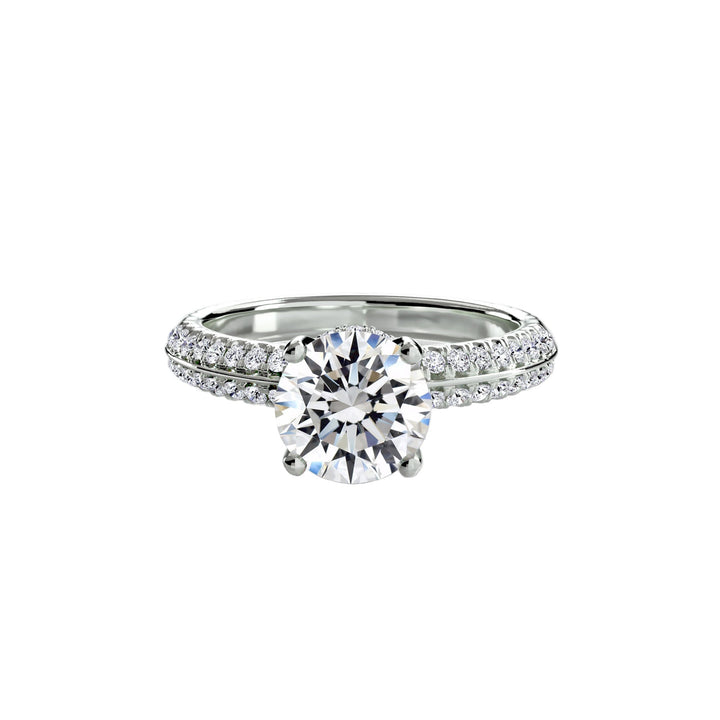 Solitaire With Pave in setting by 18 KARATS
