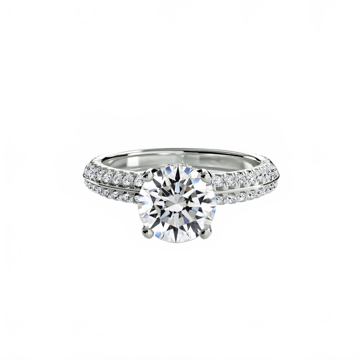Solitaire With Pave in setting by 18 KARATS