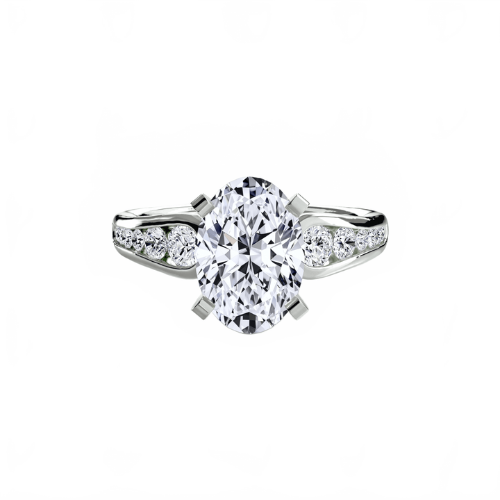 Solitaire With Pave 2 in setting by 18 KARATS