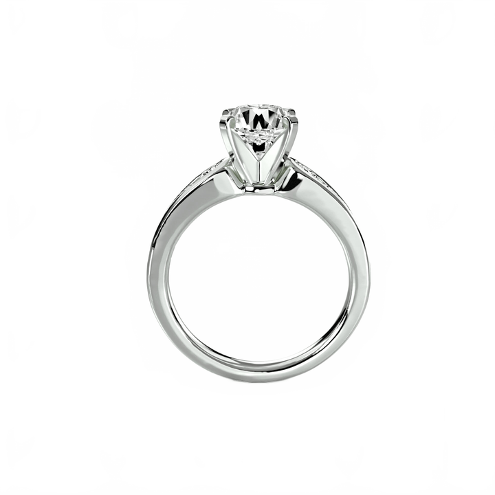 Solitaire With Pave 2 in setting by 18 KARATS