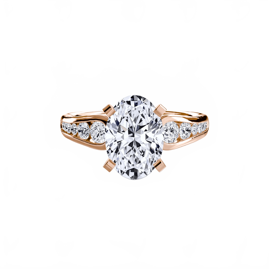 Solitaire With Pave 2 in setting by 18 KARATS