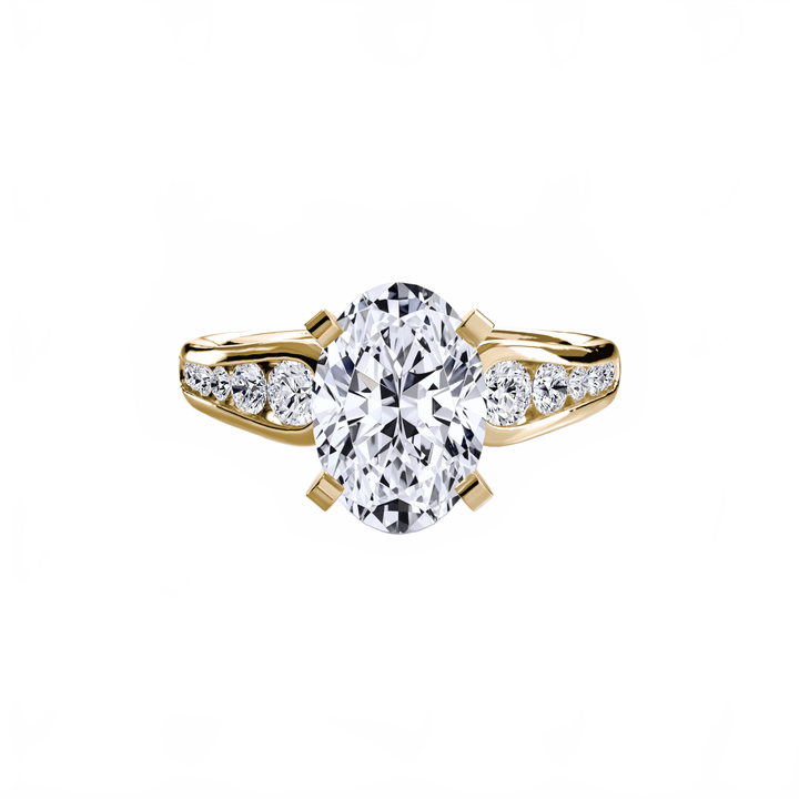 Solitaire With Pave 2 in setting by 18 KARATS