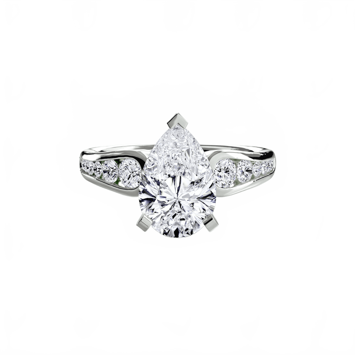 Solitaire With Pave 2 in setting by 18 KARATS