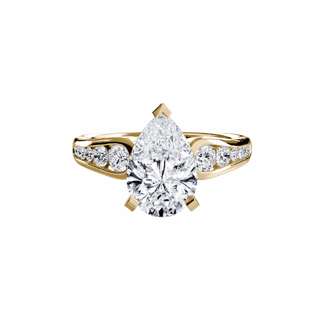 Solitaire With Pave 2 in setting by 18 KARATS