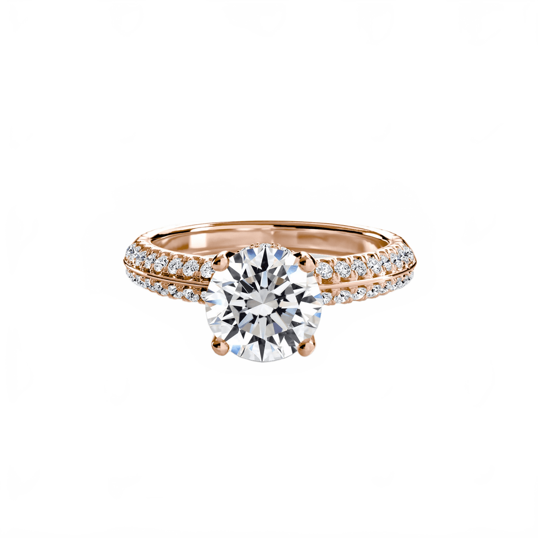 Solitaire With Pave in setting by 18 KARATS