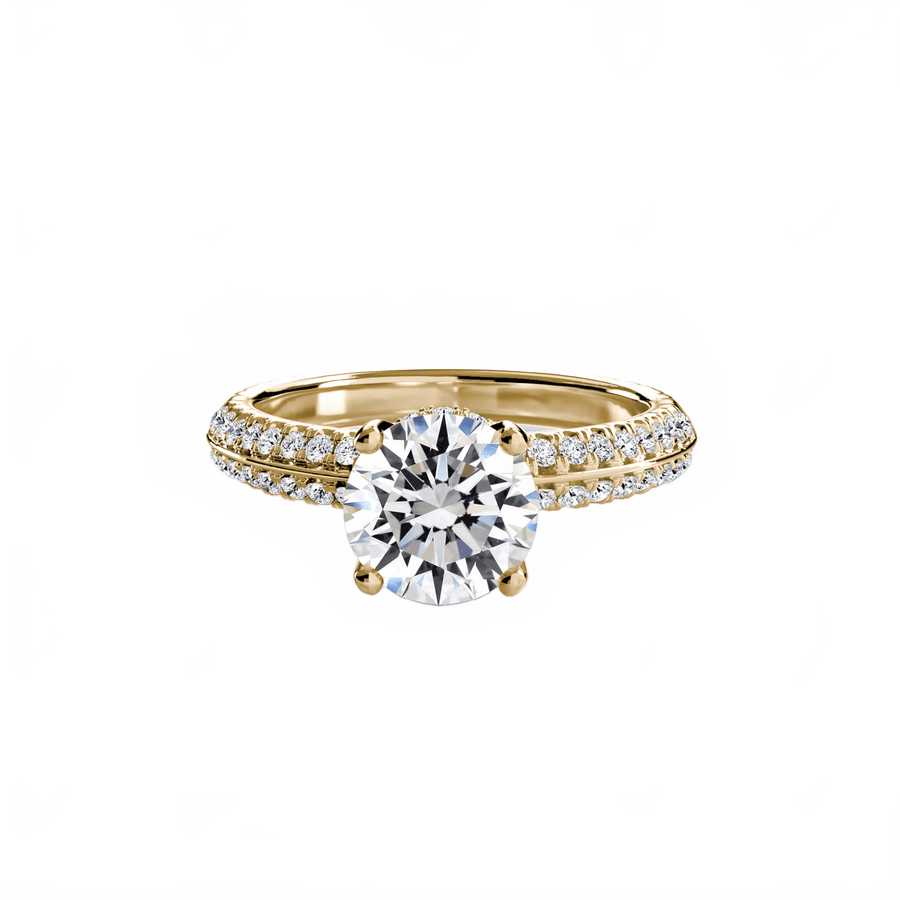 Solitaire With Pave in setting by 18 KARATS