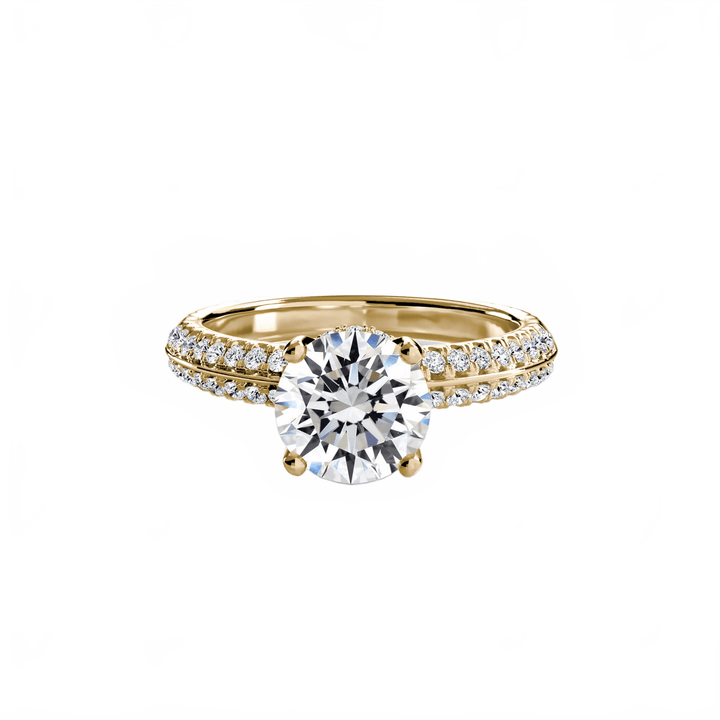 Solitaire With Pave in setting by 18 KARATS