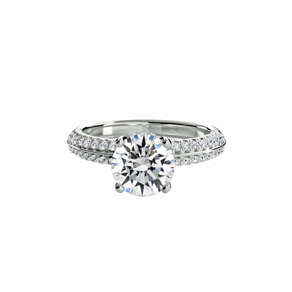 Solitaire With Pave in setting by 18 KARATS