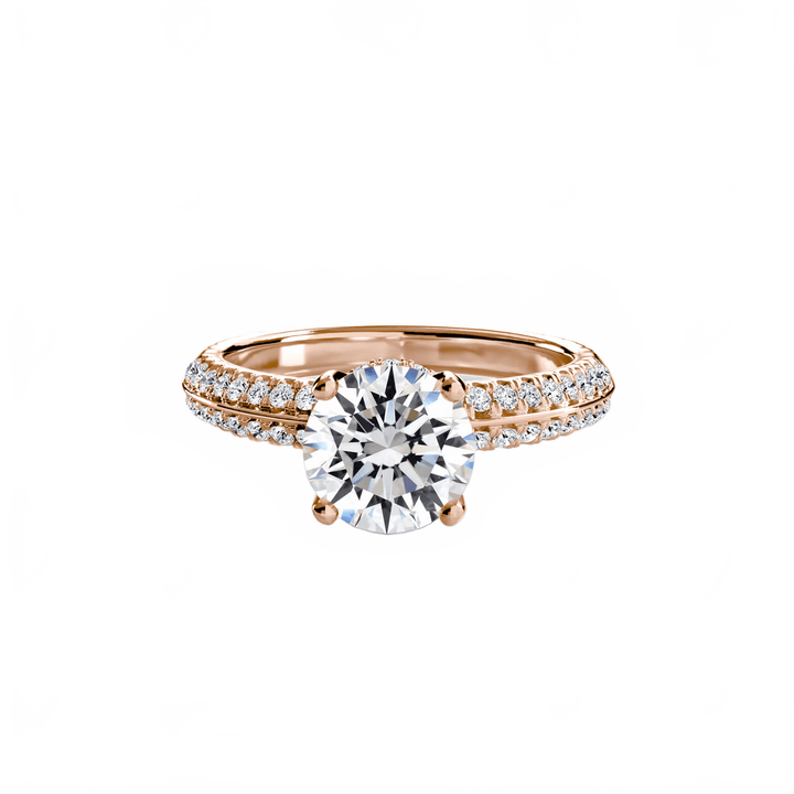 Solitaire With Pave in setting by 18 KARATS