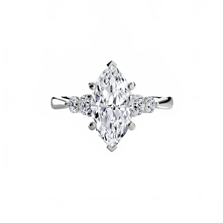 Solitaire With Shoulder Accents 2 in setting by 18 KARATS