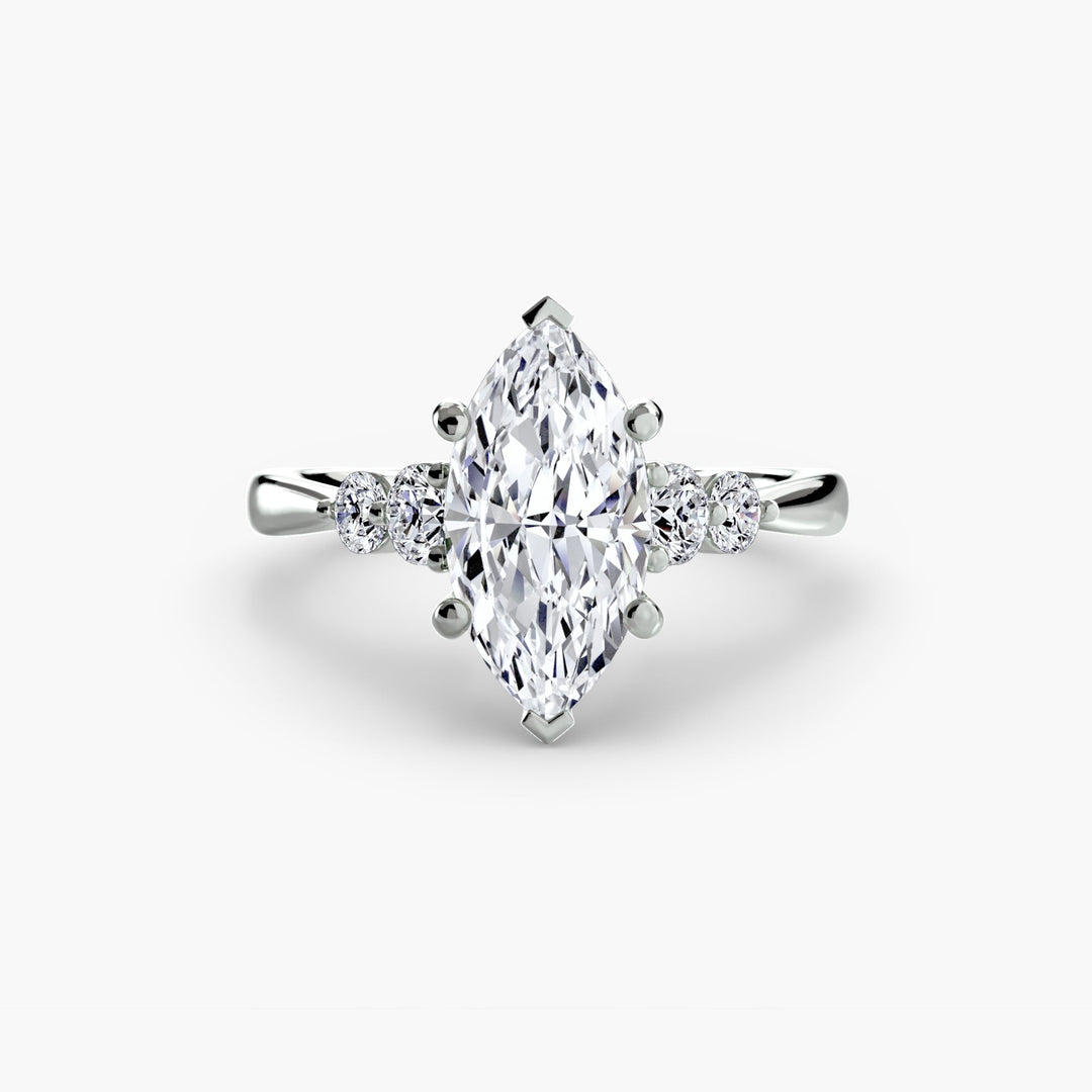 Solitaire With Shoulder Accents 2 in setting by 18 KARATS