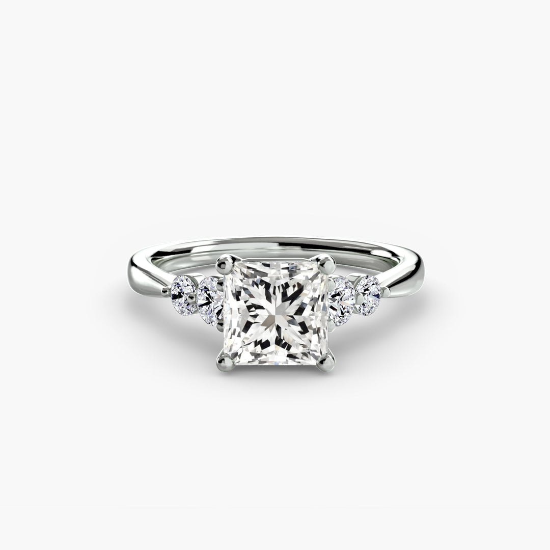 Solitaire With Shoulder Accents 2 in setting by 18 KARATS