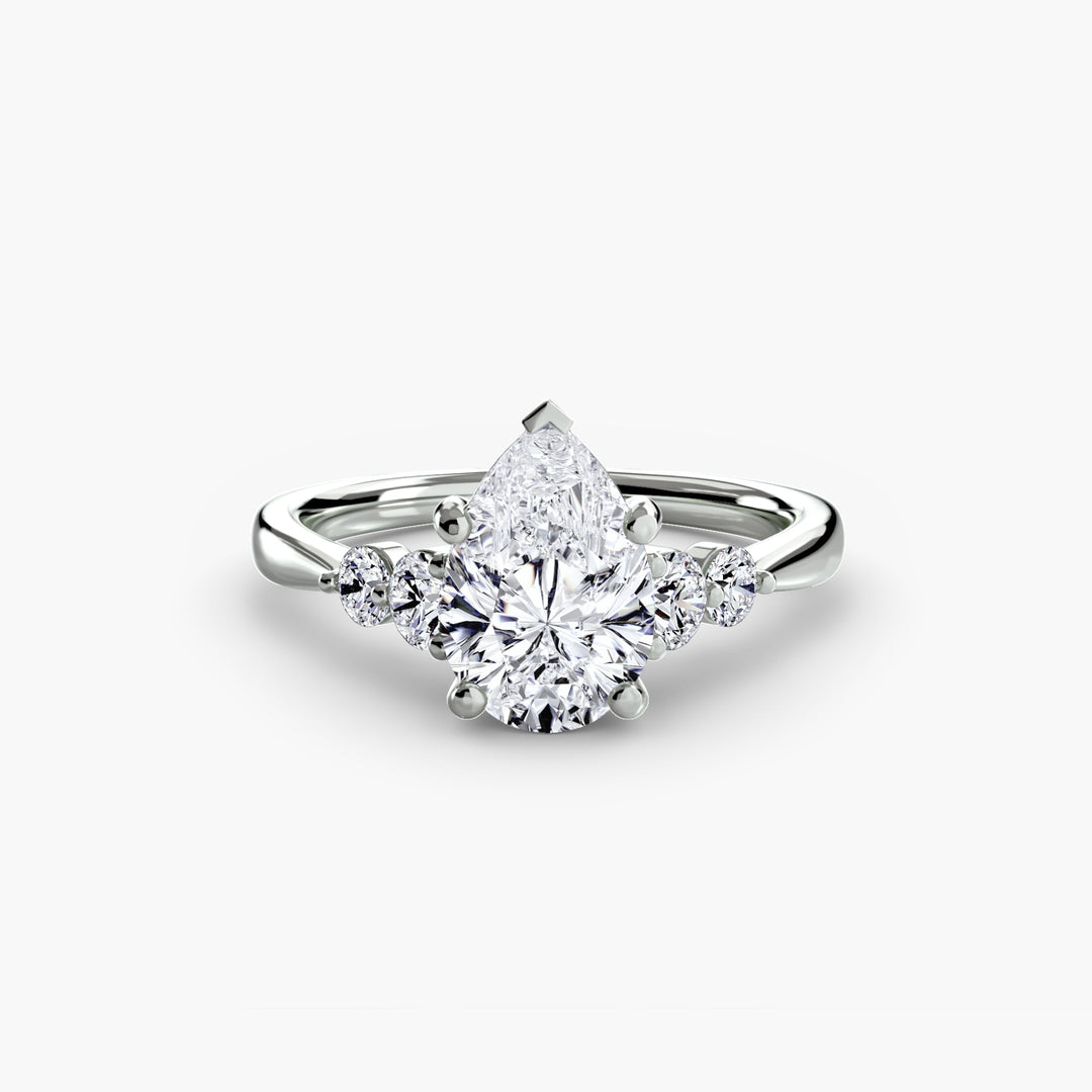 Solitaire With Shoulder Accents 2 in setting by 18 KARATS