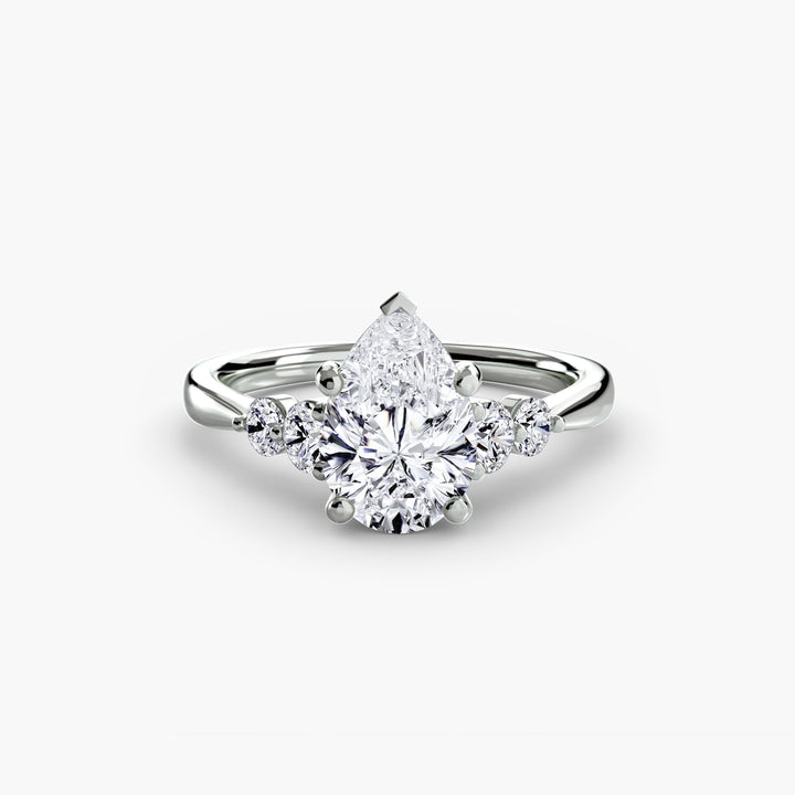 Solitaire With Shoulder Accents 2 in setting by 18 KARATS