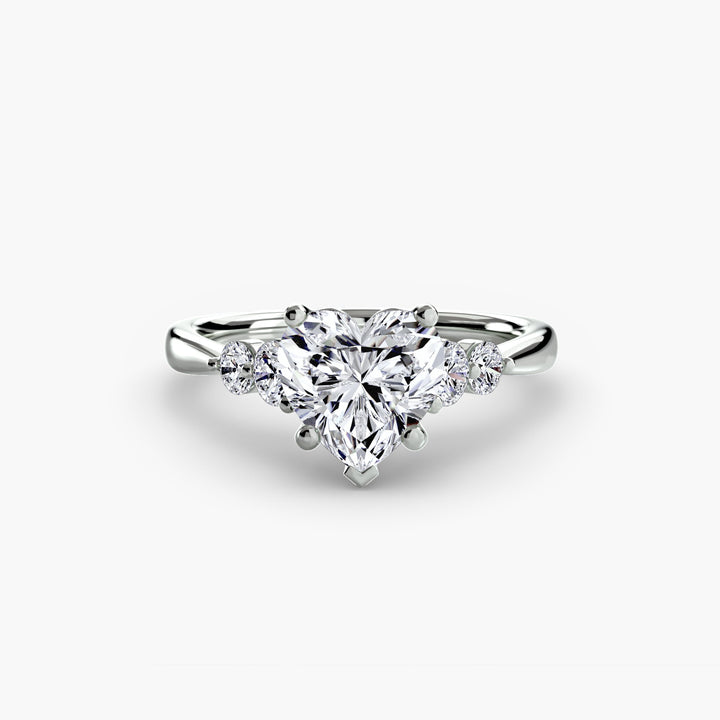 Solitaire With Shoulder Accents 2 in setting by 18 KARATS