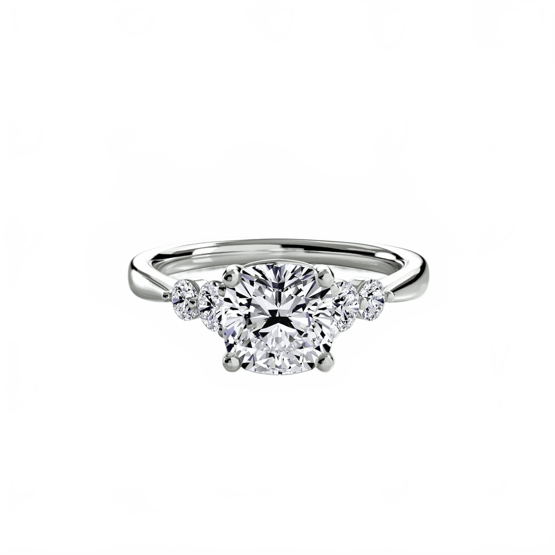 Solitaire With Shoulder Accents 2 in setting by 18 KARATS