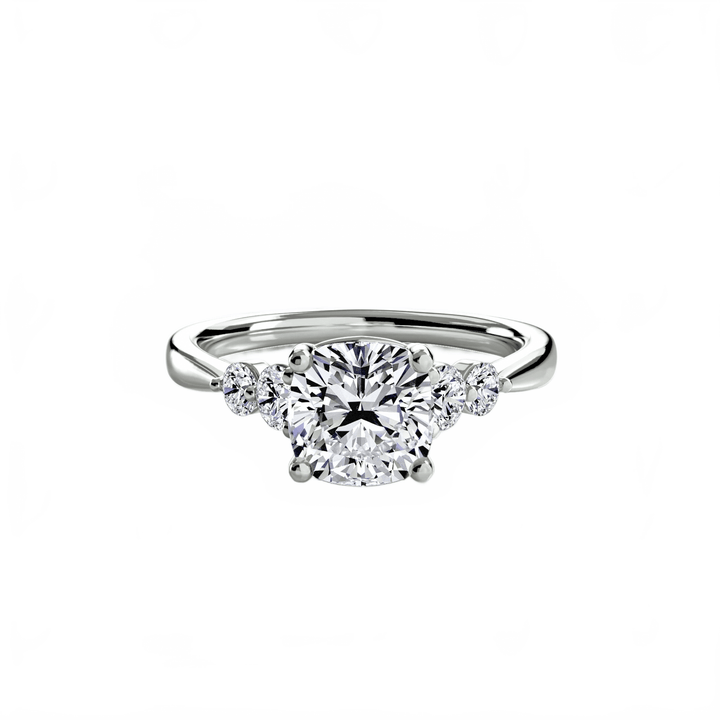 Solitaire With Shoulder Accents 2 in setting by 18 KARATS