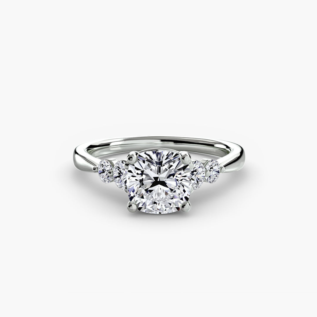 Solitaire With Shoulder Accents 2 in setting by 18 KARATS