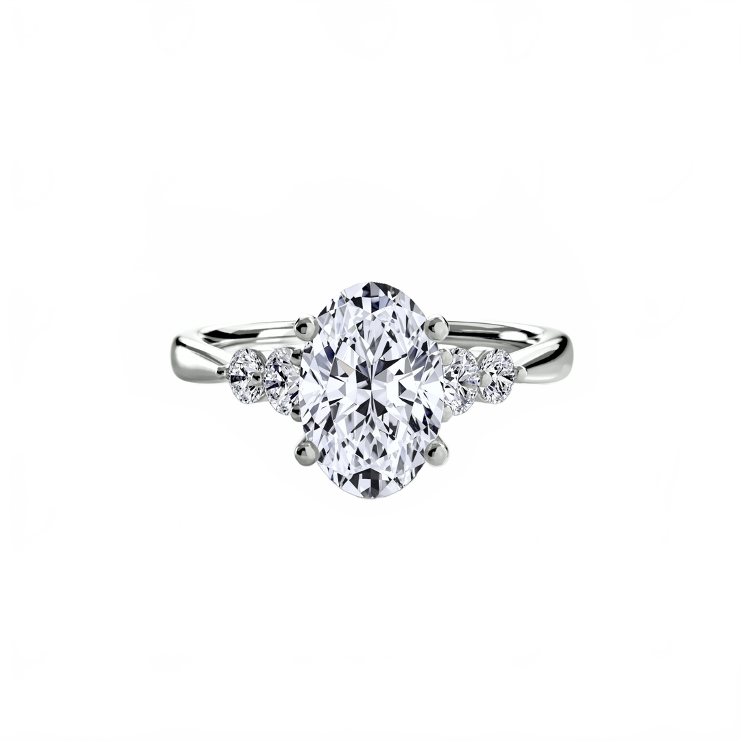 Solitaire With Shoulder Accents 2 in setting by 18 KARATS