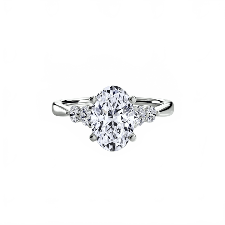 Solitaire With Shoulder Accents 2 in setting by 18 KARATS