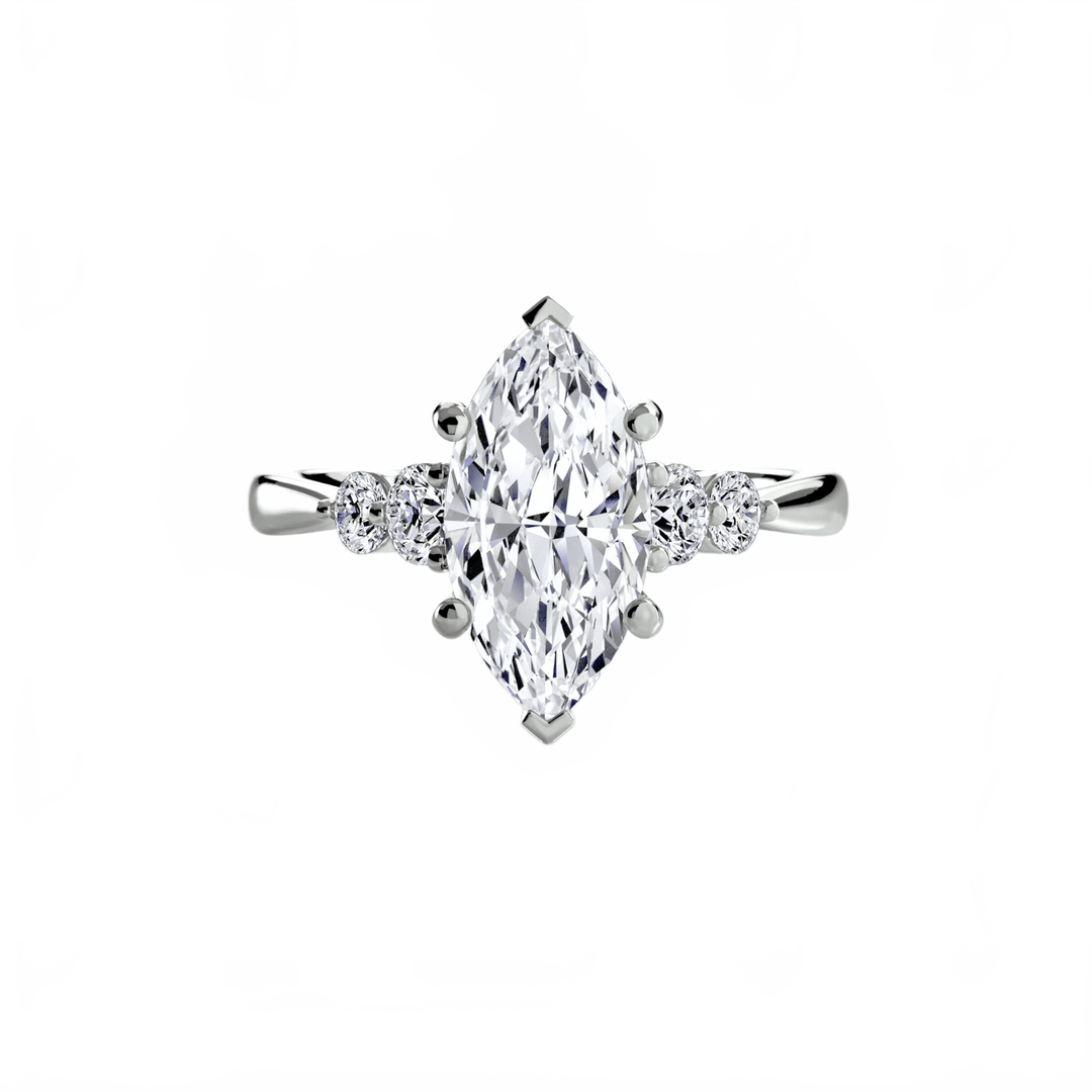 Solitaire With Shoulder Accents 2 in setting by 18 KARATS