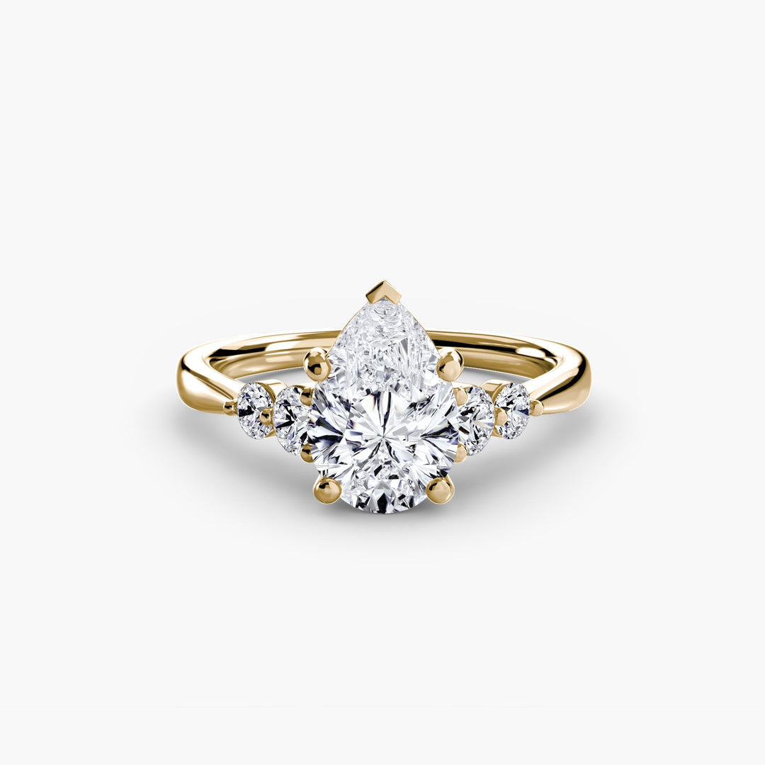 Solitaire With Shoulder Accents 2 in setting by 18 KARATS