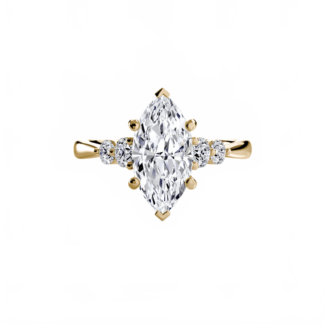 Solitaire With Shoulder Accents 2 in setting by 18 KARATS