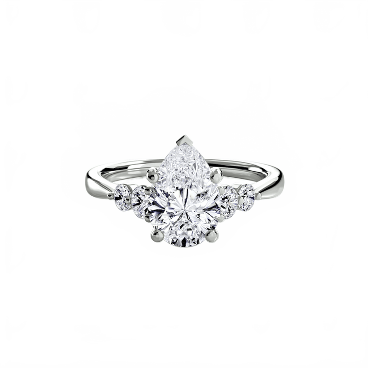 Solitaire With Shoulder Accents 2 in setting by 18 KARATS