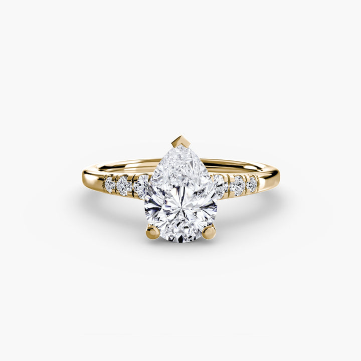 Solitaire With Shoulder Accents in setting by 18 KARATS