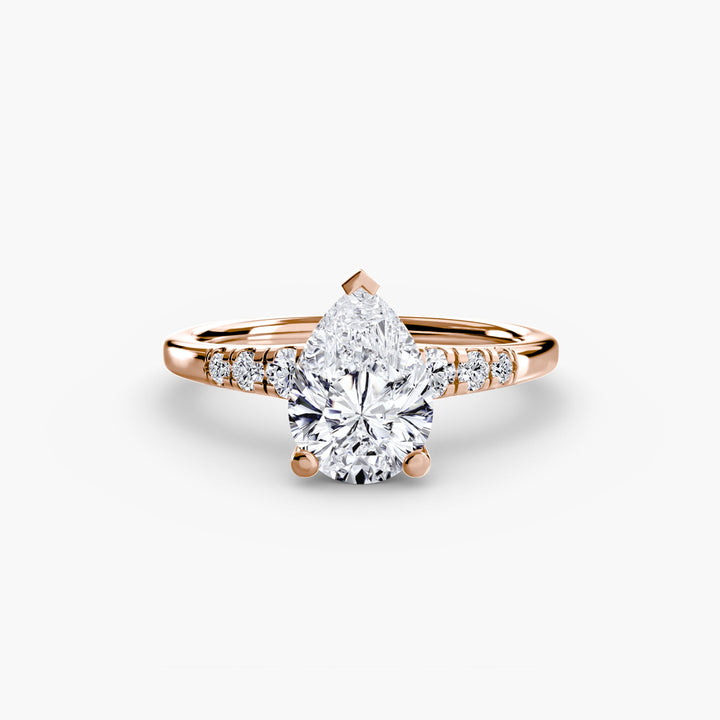 Solitaire With Shoulder Accents in setting by 18 KARATS