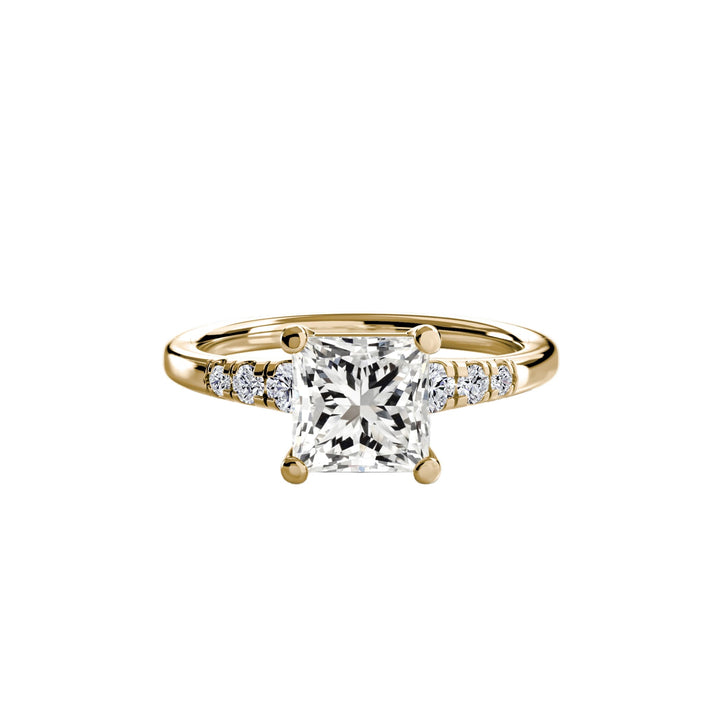 Solitaire With Shoulder Accents in setting by 18 KARATS