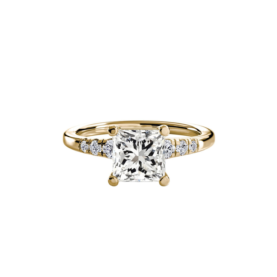 Solitaire With Shoulder Accents in setting by 18 KARATS