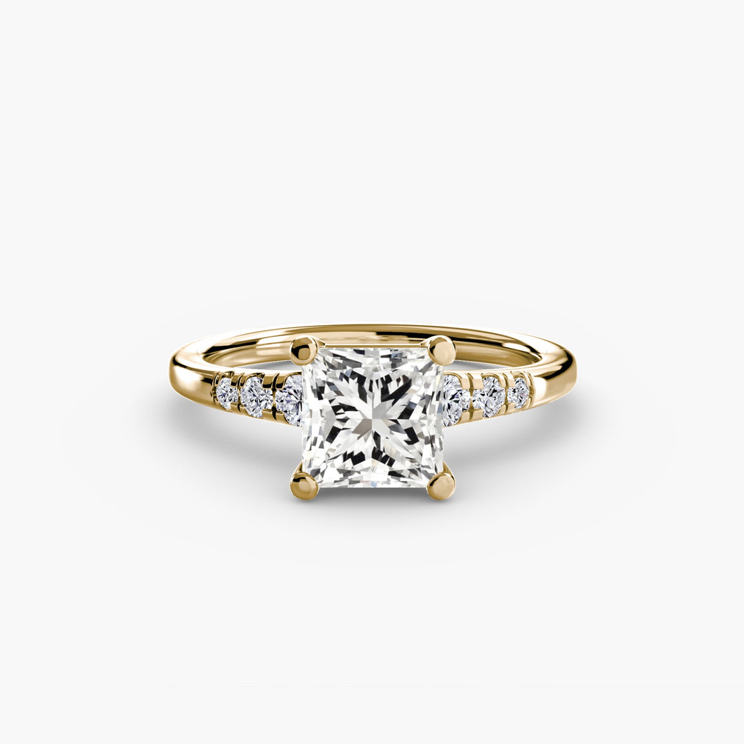 Solitaire With Shoulder Accents in setting by 18 KARATS