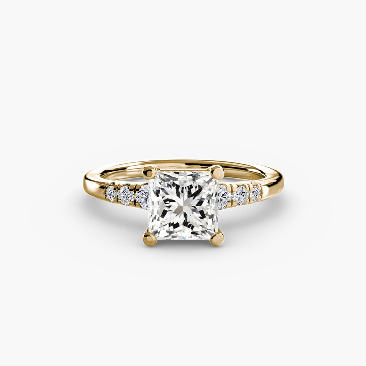 Solitaire With Shoulder Accents in setting by 18 KARATS
