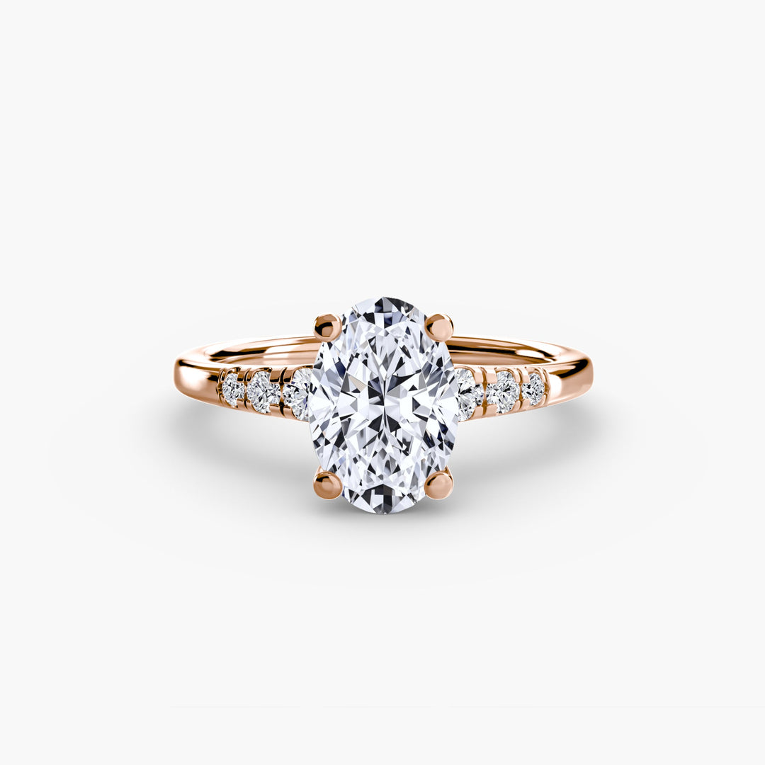 Solitaire With Shoulder Accents in setting by 18 KARATS