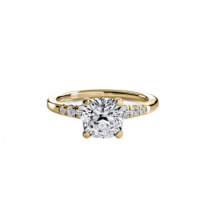 Solitaire With Shoulder Accents in setting by 18 KARATS