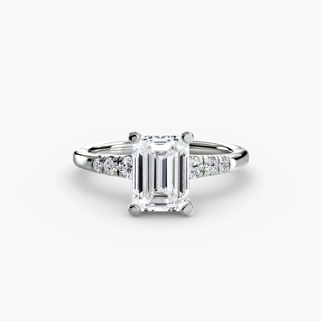 Solitaire With Shoulder Accents in setting by 18 KARATS