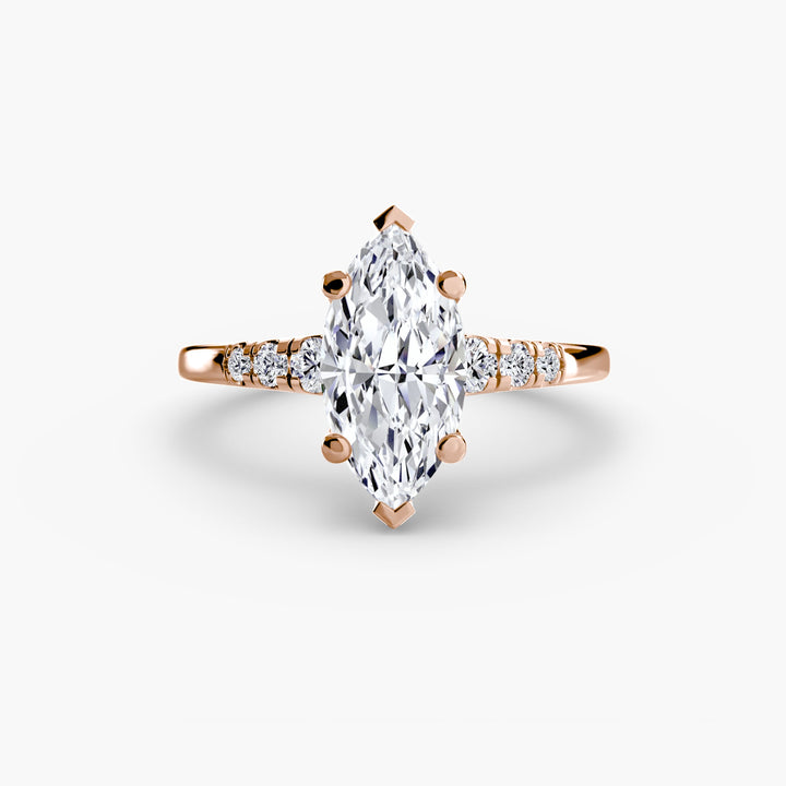 Solitaire With Shoulder Accents in setting by 18 KARATS