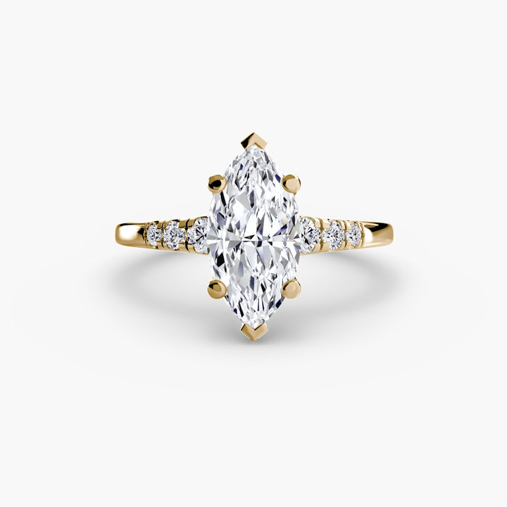 Solitaire With Shoulder Accents in setting by 18 KARATS