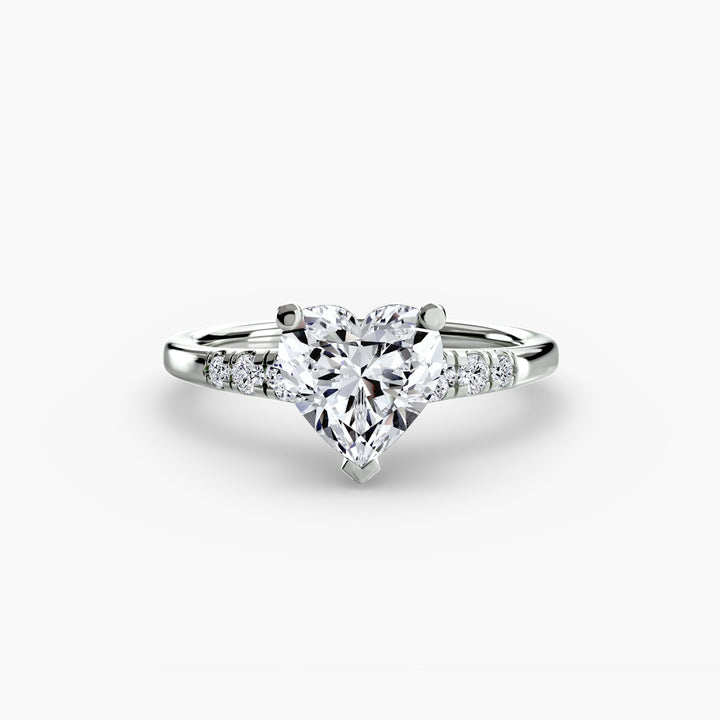 Solitaire With Shoulder Accents in setting by 18 KARATS
