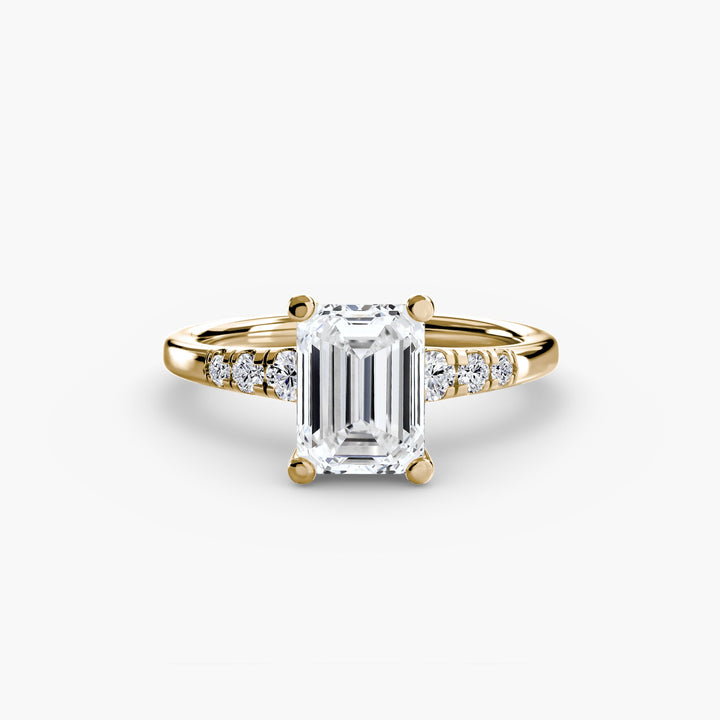 Solitaire With Shoulder Accents in setting by 18 KARATS