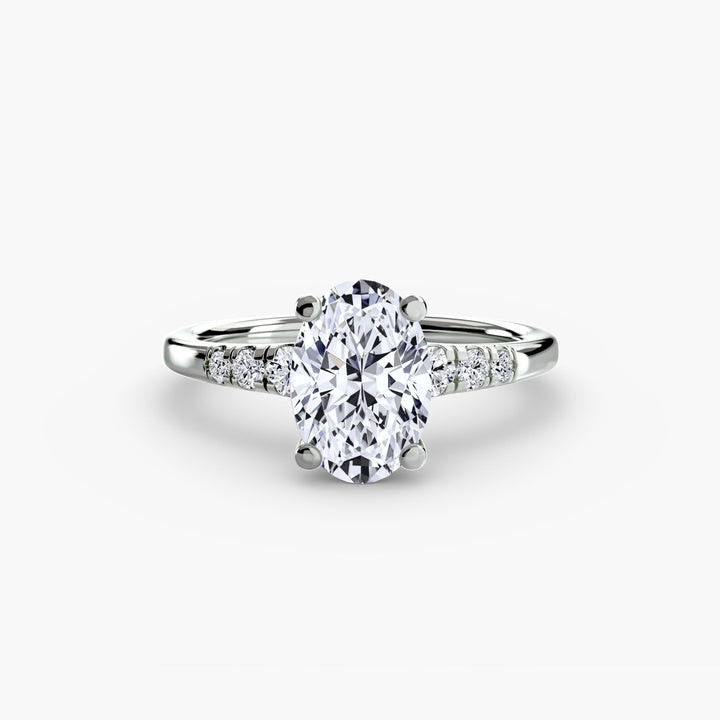 Solitaire With Shoulder Accents in setting by 18 KARATS