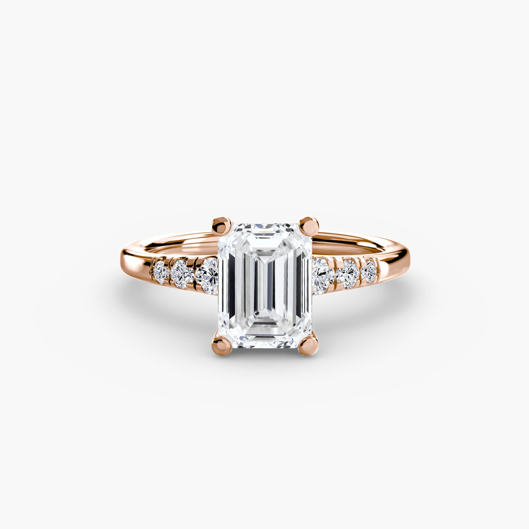 Solitaire With Shoulder Accents in setting by 18 KARATS