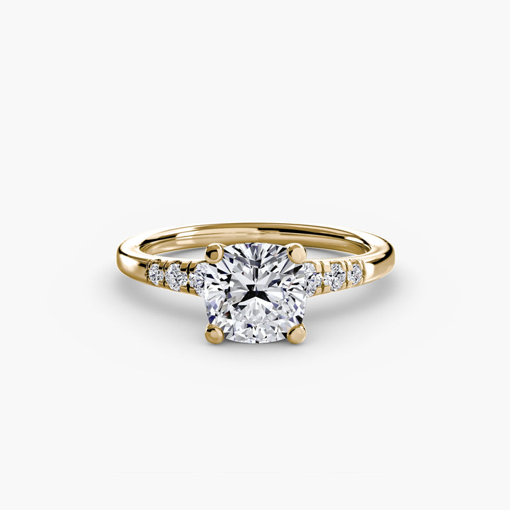 Solitaire With Shoulder Accents in setting by 18 KARATS