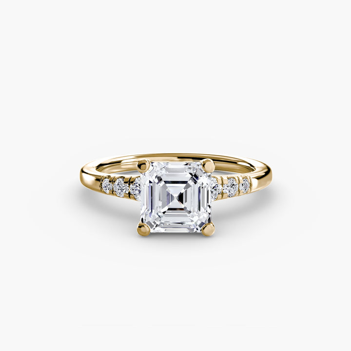 Solitaire With Shoulder Accents in setting by 18 KARATS