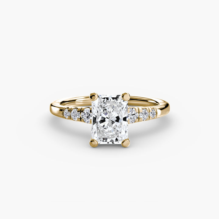 Solitaire With Shoulder Accents in setting by 18 KARATS