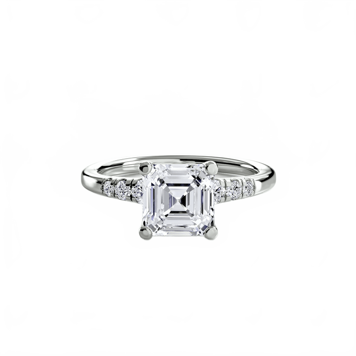 Solitaire With Shoulder Accents in setting by 18 KARATS