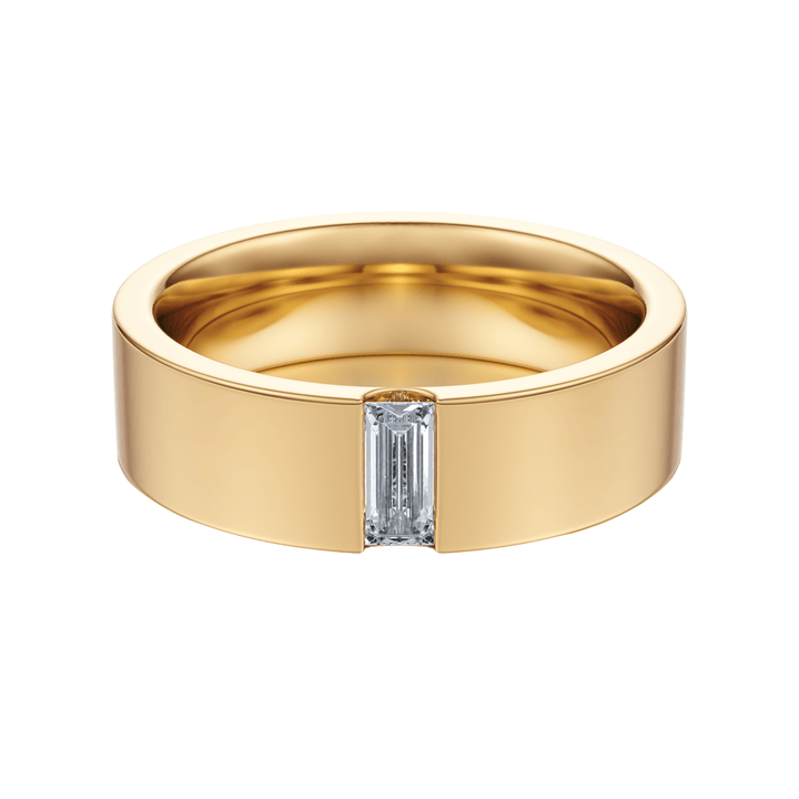 The Baguette Diamond Modern Band - B1020 in Wedding Bands by 18 KARATS INC.