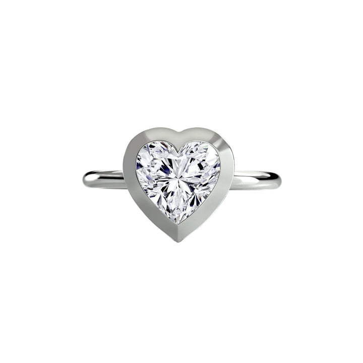 The Bezel Set Solitaire in setting by 18 KARATS