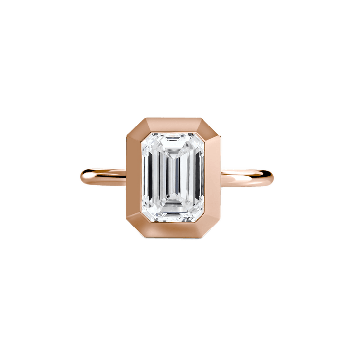 The Bezel Set Solitaire in setting by 18 KARATS